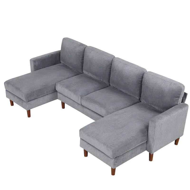 Divano combinato a forma di U