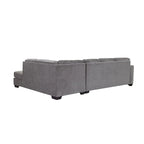 Sectionnel en U American Furniture Classics Graphite Modèle A414V6-K2 avec 4 coussins décoratifs