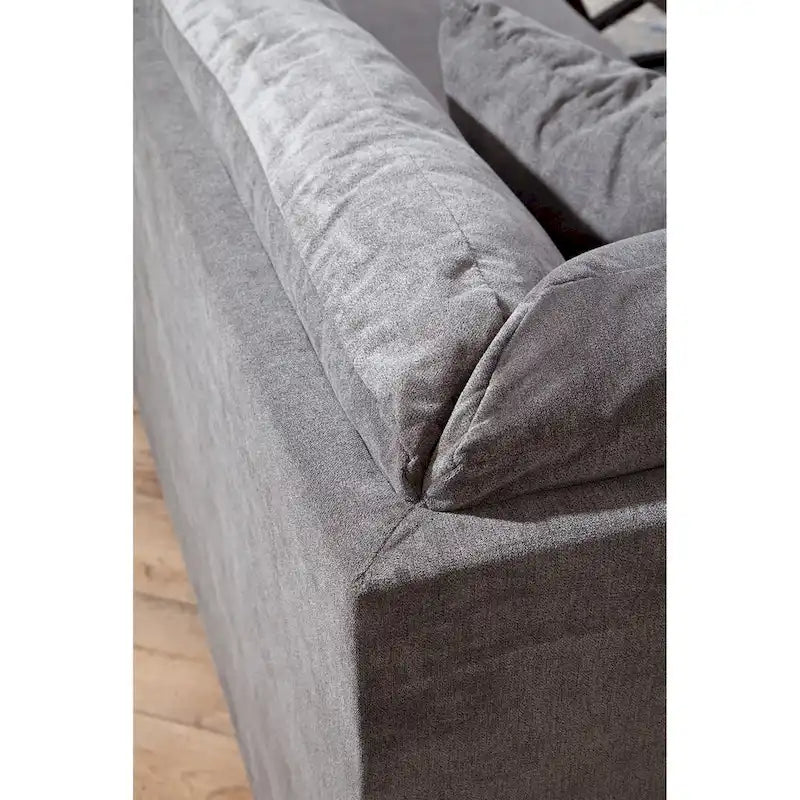 Sectionnel en U American Furniture Classics Graphite Modèle A414V6-K2 avec 4 coussins décoratifs