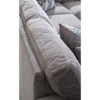Sectionnel en U American Furniture Classics Graphite Modèle A414V6-K2 avec 4 coussins décoratifs