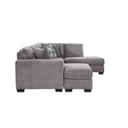 Sectionnel en U American Furniture Classics Graphite Modèle A414V6-K2 avec 4 coussins décoratifs