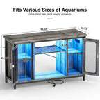 Supporto per terrario Supporto per acquario con prese di corrente e luce LED