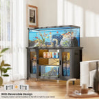 Supporto per terrario Supporto per acquario con prese di corrente e luce LED