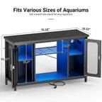 Supporto per terrario Supporto per acquario con prese di corrente e luce LED