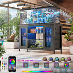 Supporto per terrario Supporto per acquario con prese di corrente e luce LED