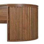 47.2 Lift Top Coffee Table with Hidden Compartment, Oval, Brown