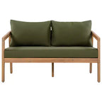 Christopher Knight Home Sunny Modern 5 Piece Acacia Seating Set with Rectangular Slatted Table and 7 Seaters
