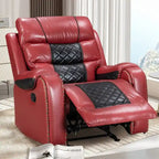 Big Size Faux Leather American Design Recliner Chair for Living Room