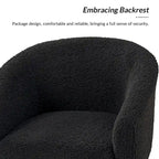 Sheila Modern 30 W Boucle Armchair with Solid Wood Legs Set of 2 by HULALA HOME