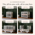 Babyletto Yuzu 8-in-1 Convertible Crib with All-Stages Conversion Kits