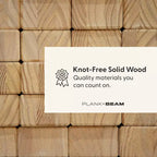 Plank+Beam Solid Wood Farmhouse Twin over Twin Bunk Bed for Adult