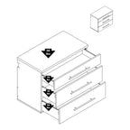 Hangups 3 Drawer Base Storage Cabinet - Prepac