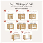 Babyletto Pogo 8-in-1 Convertible Crib with All-Stages Conversion Kits