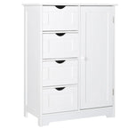VEIKOUS Bathroom Floor Storage Cabinet with 4 Drawers