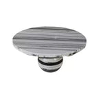 Round Marble Coffee Table with Sphere Legs, Multicolor, Seats 4??