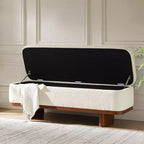 Clara Simple Assemble Flip Top Bench with Solid Wood Frame|HULALA HOME