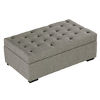 Folding Sofa Bed, 49.6 Ottoman with a Folding Sofa Bed, Convertible Ottoman Sleeper with Memory Mattress and Tufted Design