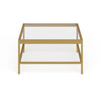 Alexis Metal and Glass Coffee Table