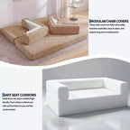 Canapé-lit convertible 5-en-1 80,7 po – Velours côtelé, 1200 lb, Aucun assemblage