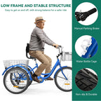 26 Adult Tricycle 3 Wheel Bikes 7 Speed Trike Bike