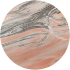 Round Marble Coffee Table with Sphere Legs, Multicolor, Seats 4??