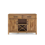 Crosley Roots Natural Finish Buffet - 52  W x 18  D x 36  H