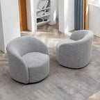 Fauteuil pivotant rembourré KINWELL de 86 cm de large (lot de 2)